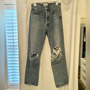 AGOLDE 90s Pinch Waist Jeans in Backdrop SIZE 27